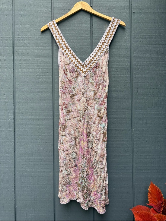 Missoni Dresses & Skirts - Missoni Sleeveless V-Neck Pastel Zigzag Mini Dress Sz 40